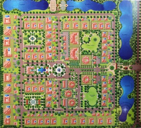 Plano urbano del proyecto Mandala Club en Florida.